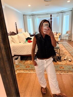Black Fringe  Top Zara